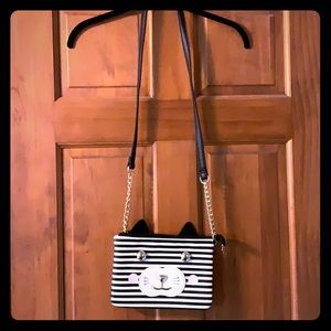 Betsey Johnson Cat Striped purse